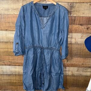 AUW Shirt Dress Chambray Denim Woman’s 16